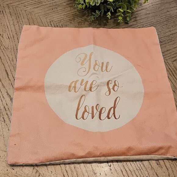 You Are So Loved Pillow Cover 17x17 - Picture 7 of 7